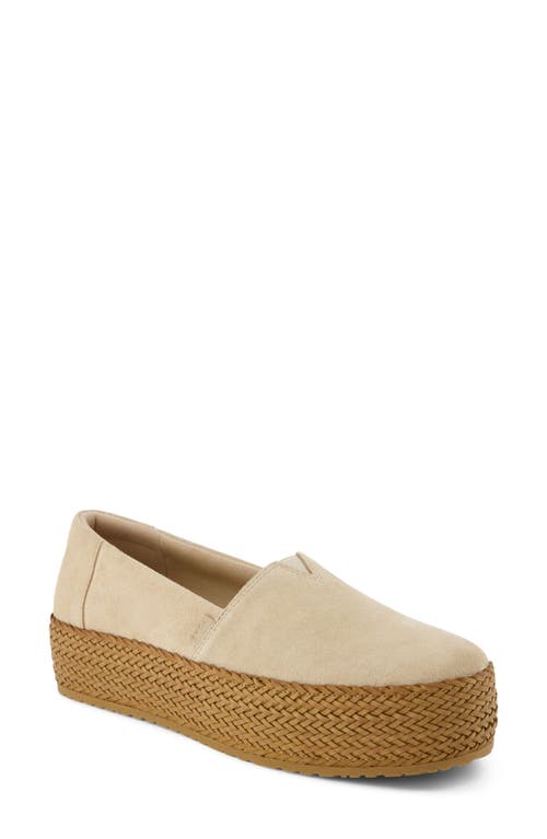 Valencia Platform Slip-On Sneaker in Natural