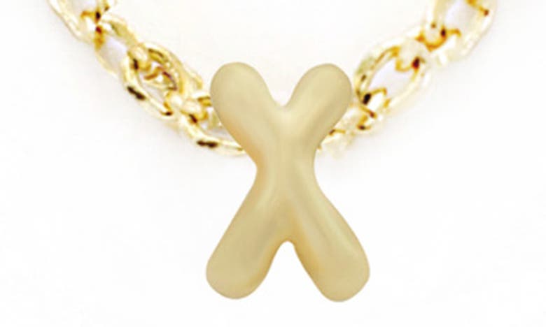 Shop Panacea Bubble Initial Necklace In Gold-x