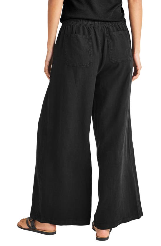 Splendid Angie Crop Palazzo Pants In Black