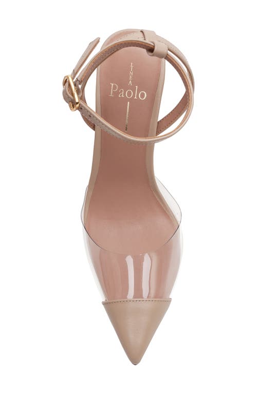 Linea Paolo Yuki Pointed Toe Pump In Clear/nude