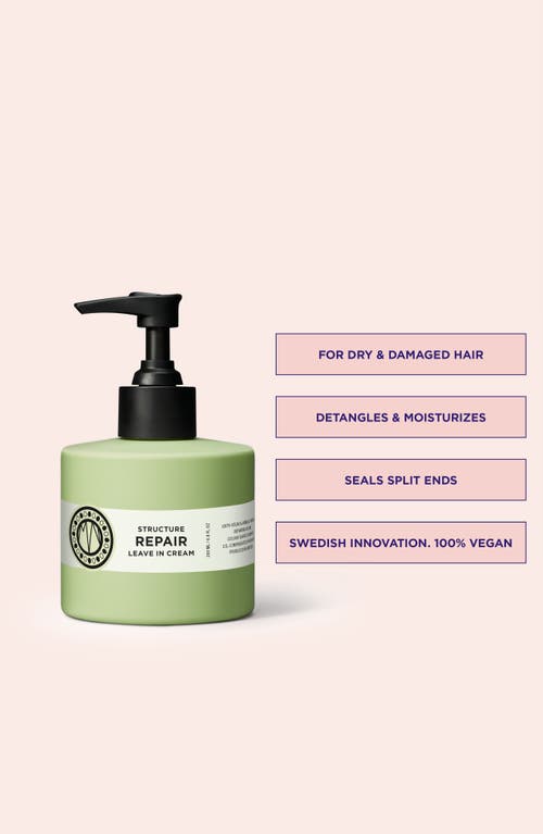 Maria Nila Structure Repair Leave-in Hair Cream In No Color
