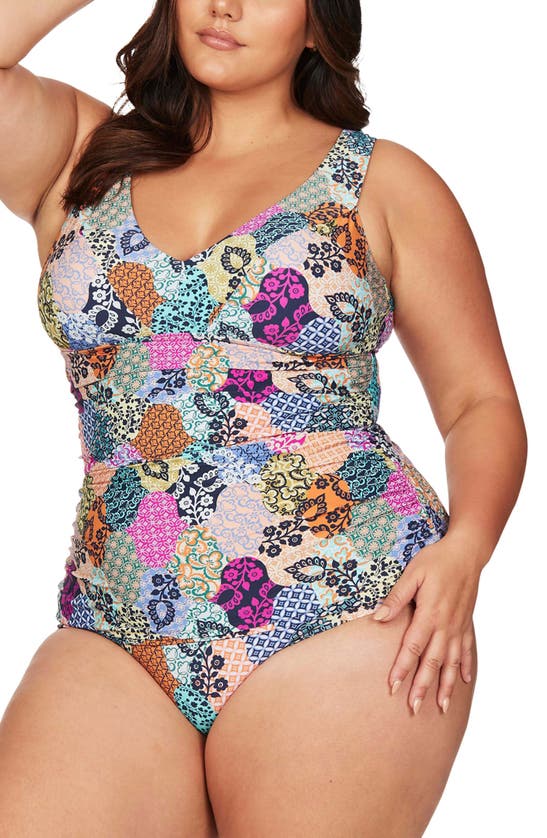 Artesands Salmagundi C-, D- & -dd-cup Tankini Top In Multi