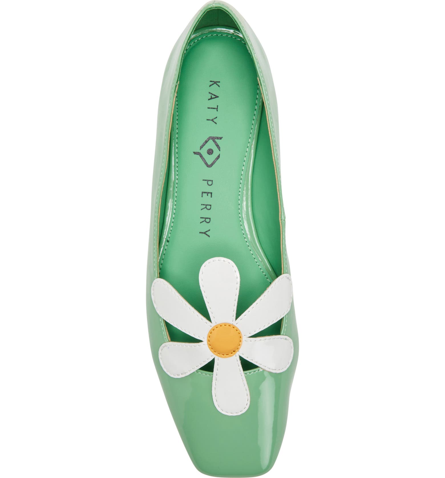 Katy Perry The Evie Daisy Flat In Apple Mint | ModeSens Katy Perry The Evie Daisy Flat In Apple Mint | ModeSens