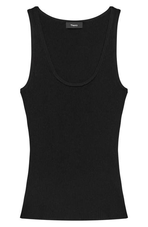 Shop Theory Compact Rib Tank In Black