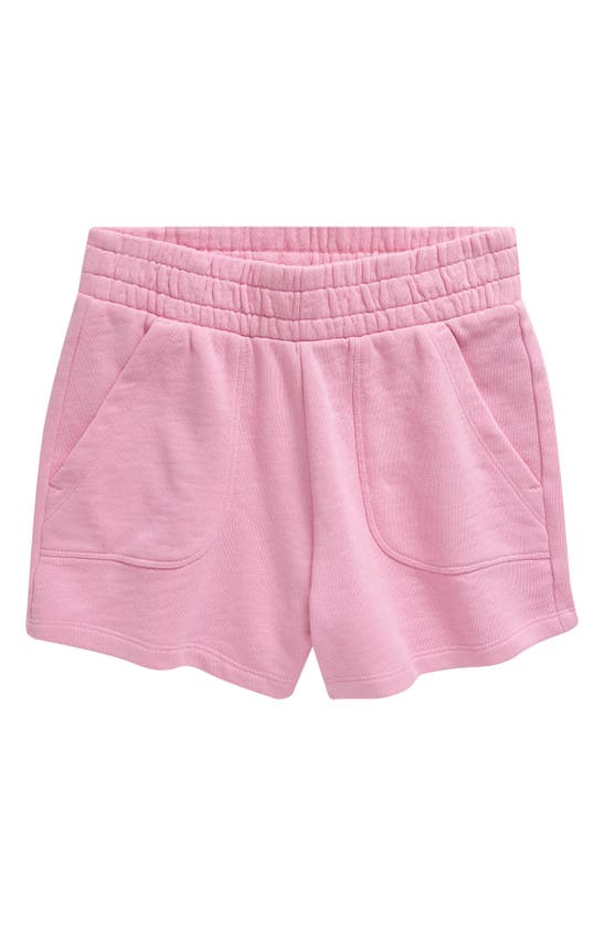 Shop Treasure & Bond Kids' Cotton French Terry Shorts In Pink Moonlite