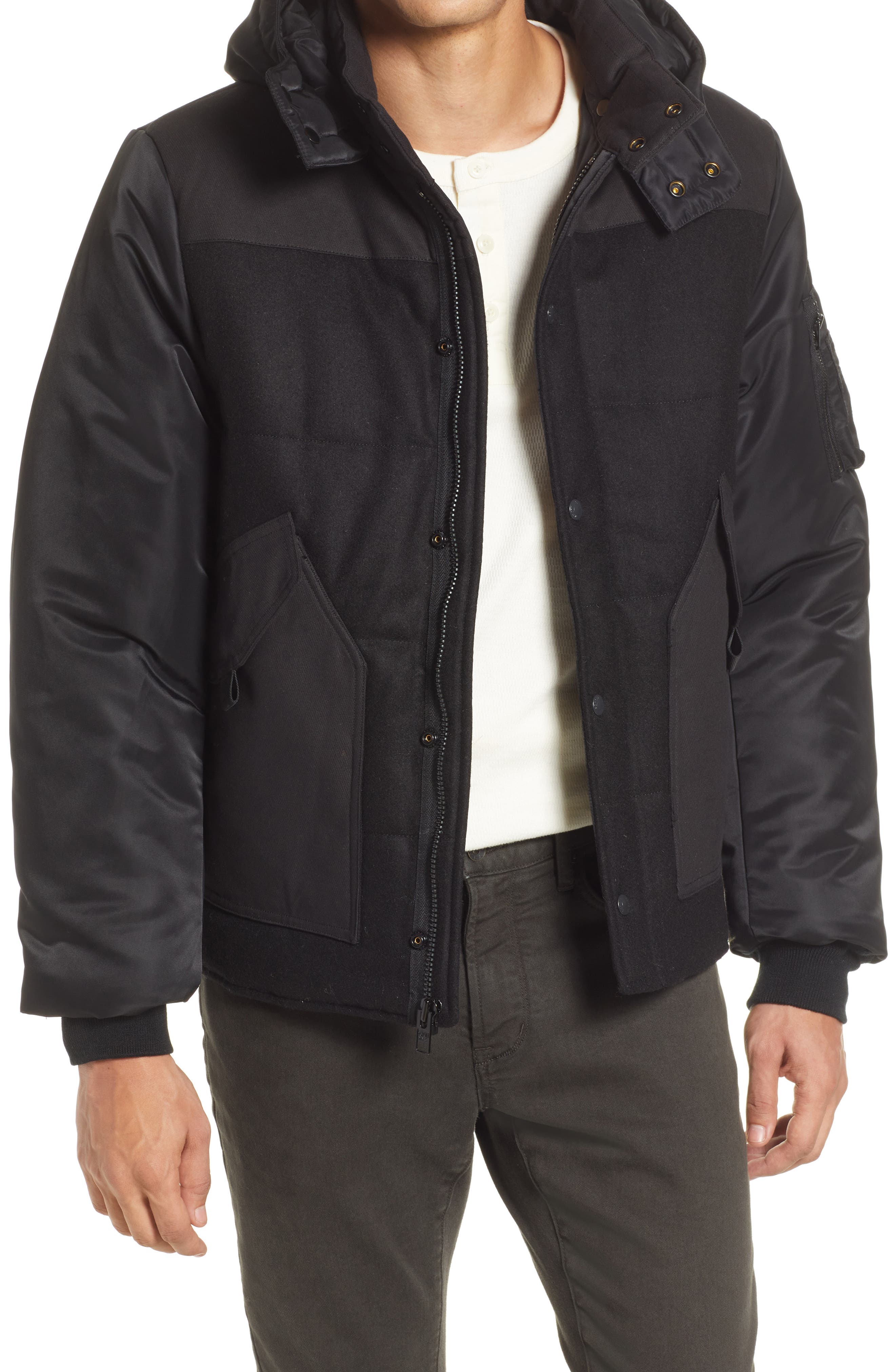 schott puffer jacket
