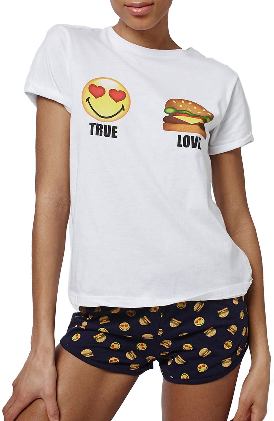 'True Love' Emoticon Pajamas Nordstrom