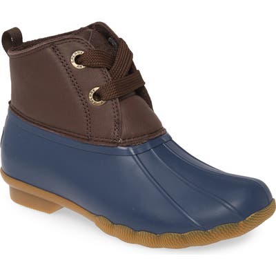 Sperry Saltwater Waterproof Rain Boot, Brown