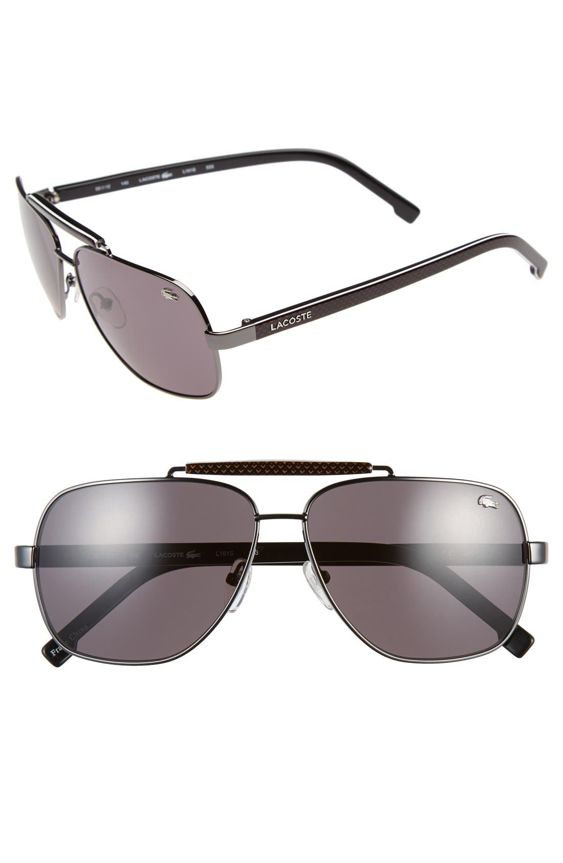 Lacoste 59mm Aviator Sunglasses Nordstrom