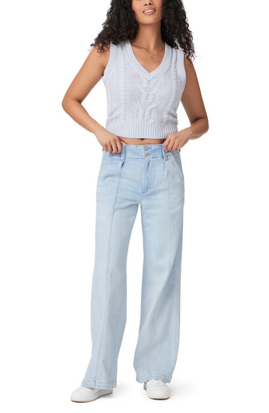 Shop Paige Brooklyn High Waist Wide Leg Jeans In Makena