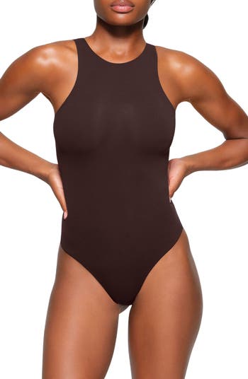 SKIMS NWT FITS EVERYBODY HIGH NECK BODYSUIT onyx Size XS - $55 New With  Tags - From Cutie