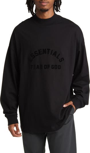 Fear of God Essentials Long Sleeve Cotton Blend Graphic T-Shirt