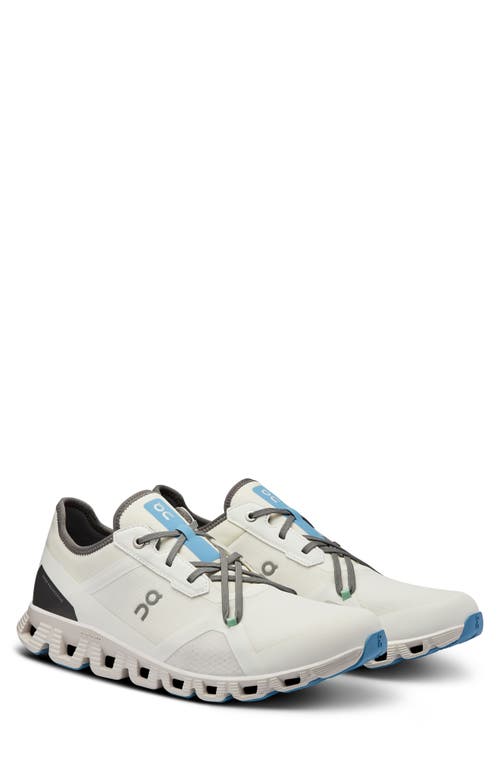 Shop On Cloud X 3 Ad Hybrid Training Shoe In Undyed White/niagara