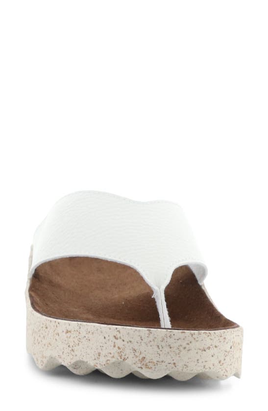 Asportuguesas Cami Platform Flip Flop In White Eco Faux Leather