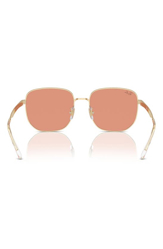 Shop Ray Ban Ray-ban 57mm Irregular Sunglasses In Pale Gold