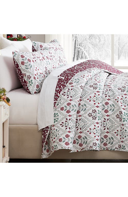 Southshore Fine Linens Holiday Harmony Oversize Quilt Set In Holiday Harmony