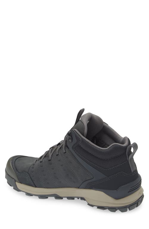 Oboz Sypes Mid B-dry Waterproof Leather Hiking Sneaker In Lava Rock