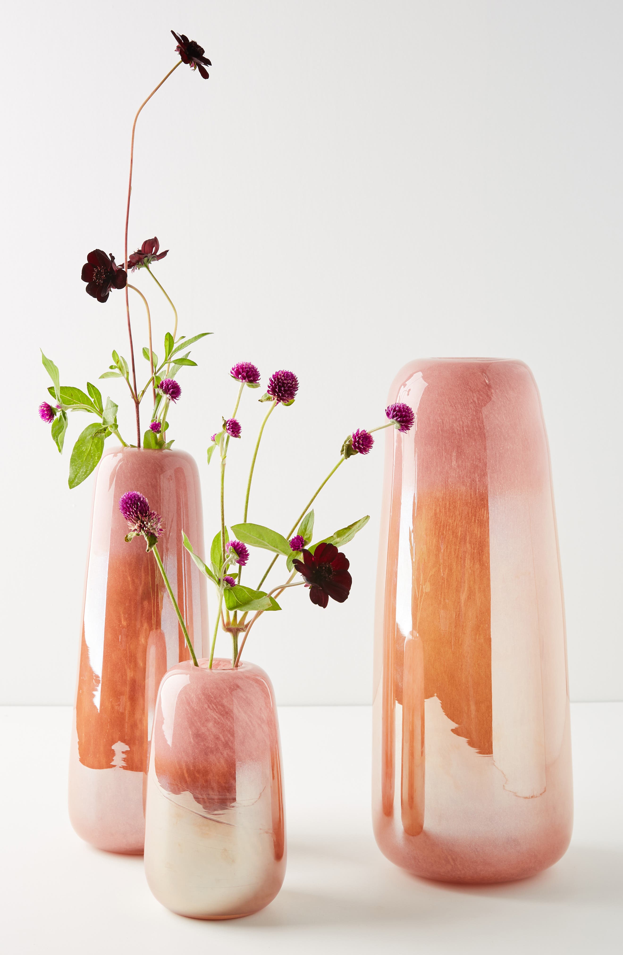 vazen met pastel kleuren