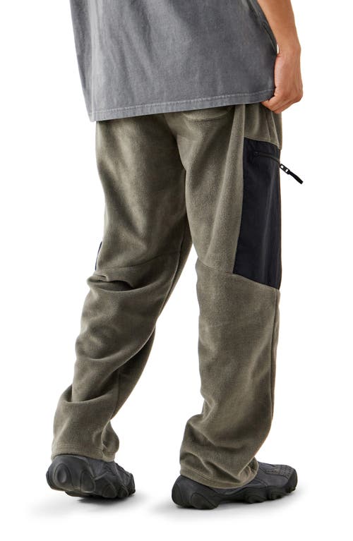 Iets Frans If Mixed Media Panelled Sweatpants In Charcoal
