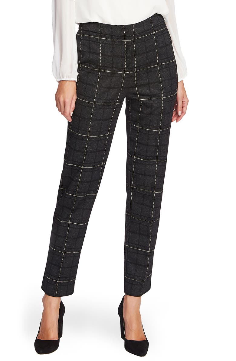 Vince Camuto Windowpane Plaid Ankle Pants | Nordstrom