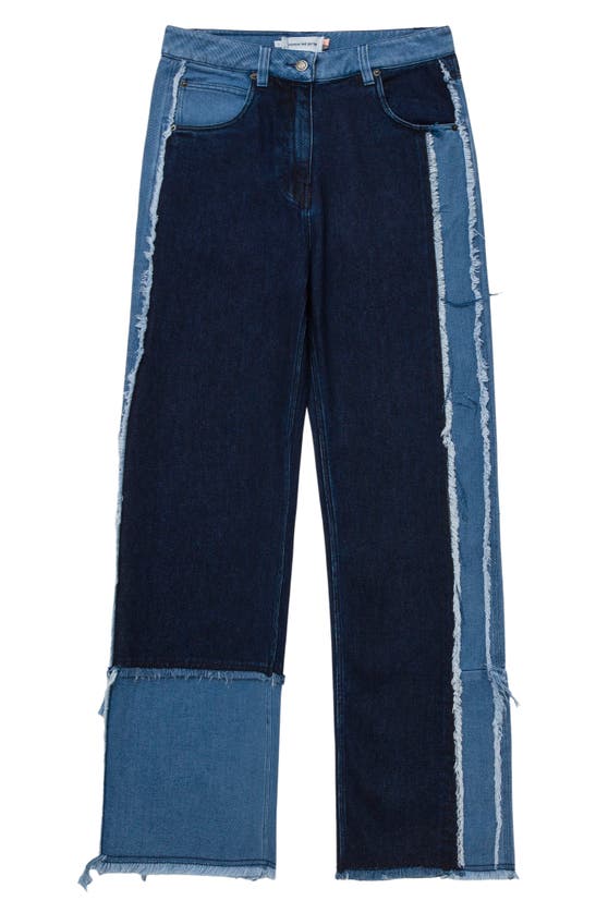 Shop Honor The Gift Patchwork Jeans In Indigo
