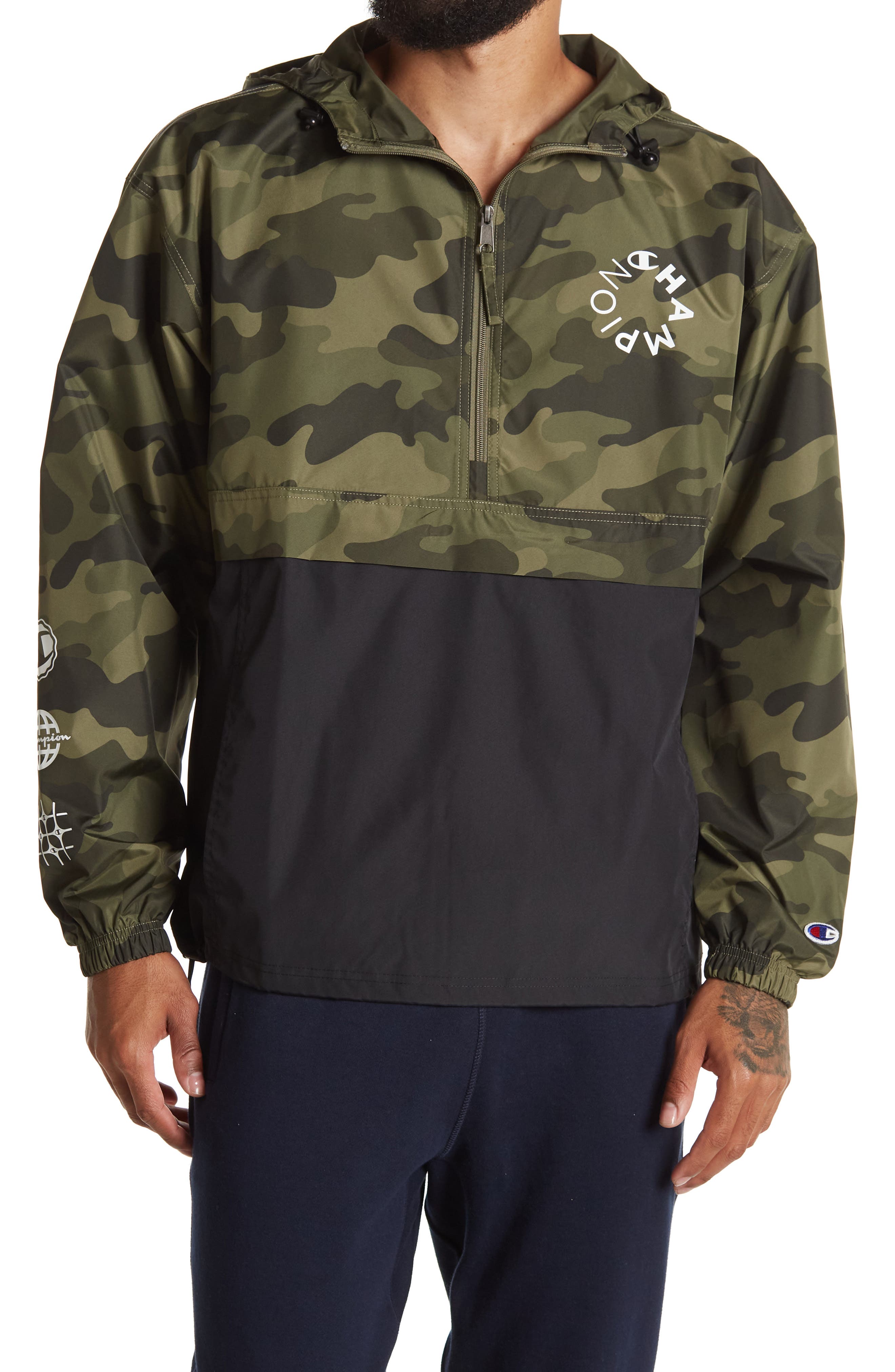 camo champion jacket