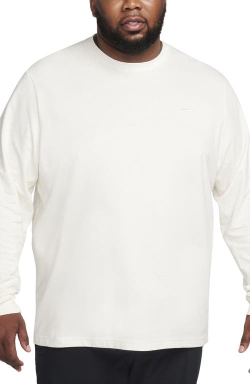 Nike Dri-fit Primary Long Sleeve T-shirt In White