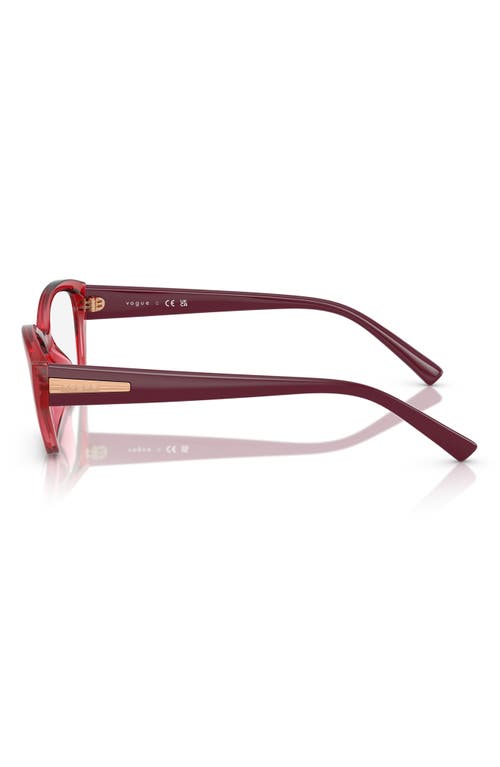 Vogue 53mm Cat Eye Optical Glasses In Red