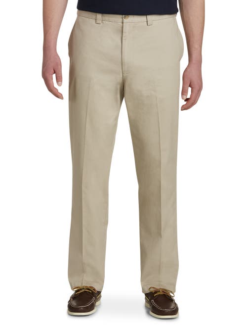 Harbor Bay by DXL Waist-Relaxer Pants Khaki at Nordstrom, X