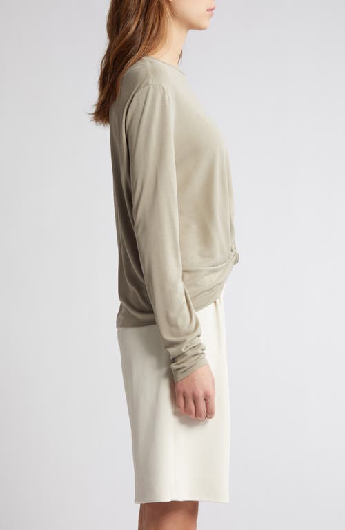 Rag & Bone Women's Jenna Knotted Long-sleeve Top In Sage
