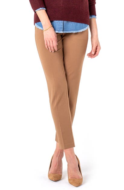Liverpool Kelsey Knit Trousers In Maple