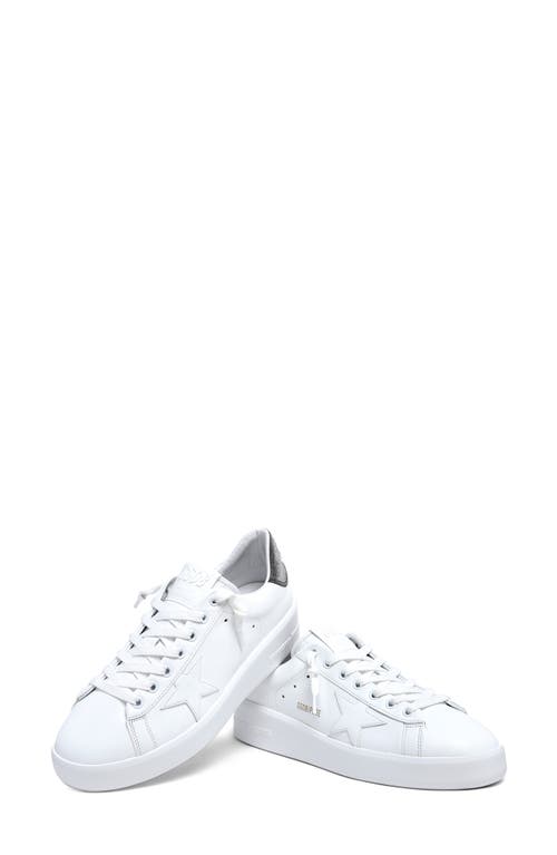 Shop Golden Goose Purestar Low Top Sneaker In White/dark Grey