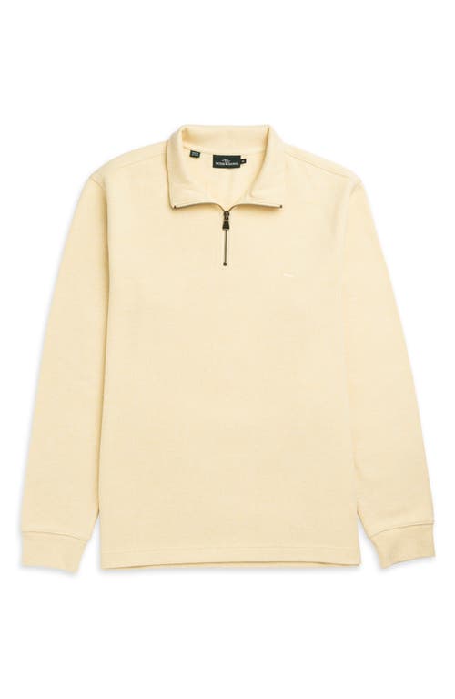 Rodd & Gunn Alton Ave Quarter Zip Sweater In Lemon