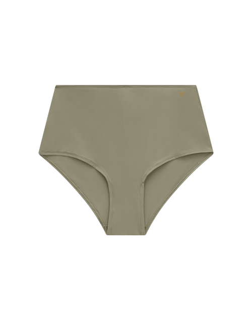 Nudea The Stretch High Waisted Brief In Sage Green