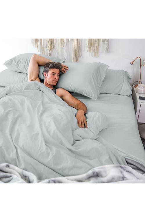 Pillow Guy Soft & Smooth Tencel Duvet Cover 3-piece Set In Light Grey
