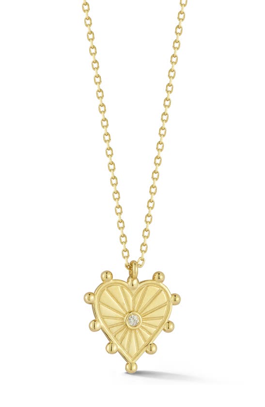 Ember Fine Jewelry Diamond Heart Pendant Necklace In 14k Gold