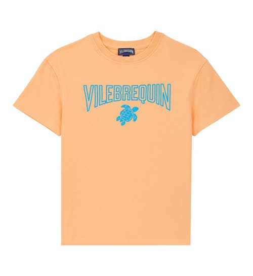 Vilebrequin Kids' Organic Cotton T-shirt In Blue