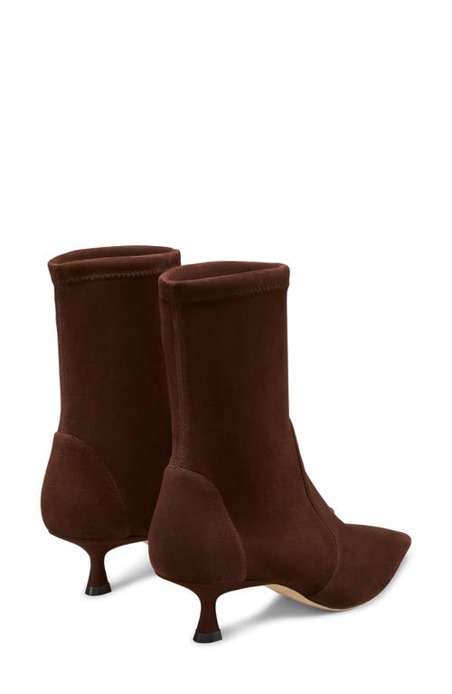 Stuart Weitzman Omens Tan Naomi 50 Pointed-toe Suede Ankle Boots In Walnut