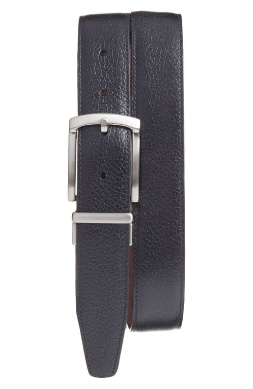 Shop Torino Reversible Leather Belt In Black/brown