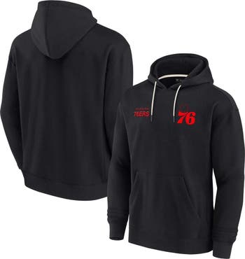 Fanatics Signature Unisex Fanatics Signature Black Philadelphia 76ers Elements  Super Soft Fleece Pullover Hoodie