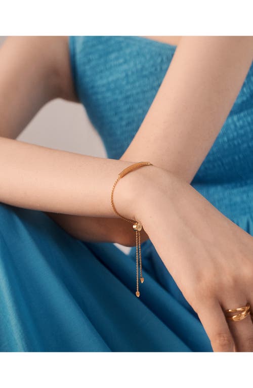 Monica Vinader Linear Mini Friendship Chain Bracelet In 18ct Gold Vermeil/ster Silver