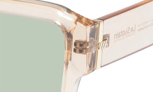 Le Specs Polygraph 55mm Rectangular Sunglasses In Sand