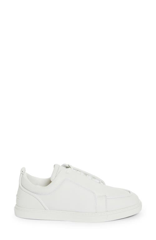 Shop Christian Louboutin Jimmy Calfskin Sneaker In White