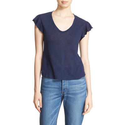 La Vie Rebecca Taylor Washed Texture Jersey Tee