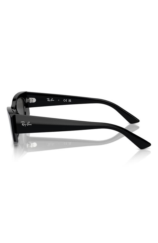 Shop Ray Ban Kat 49mm Small Rectangular Sunglasses In Black