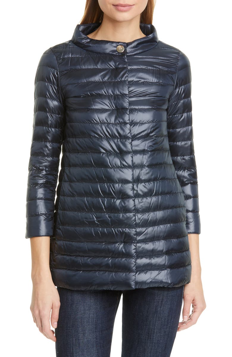 Herno Classic High/Low A-Line Down Puffer Jacket | Nordstrom