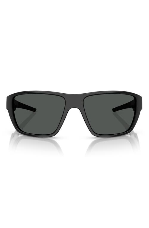 Shop Scuderia Ferrari 61mm Rectangular Sunglasses In Black