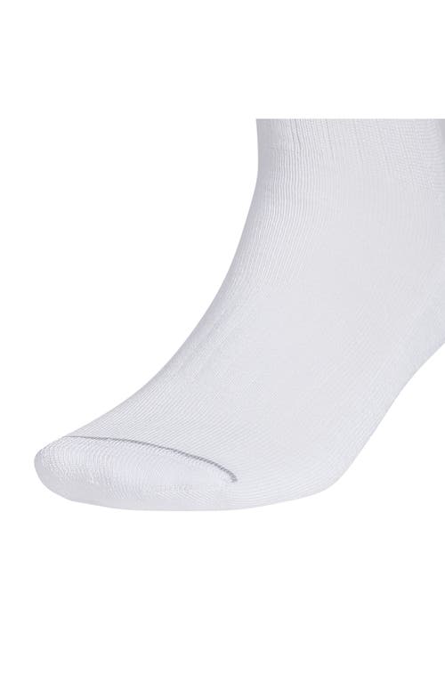 Adidas Originals Adidas Classic Cushioned 3-pack Crew Socks In White/heather/indigo Blue