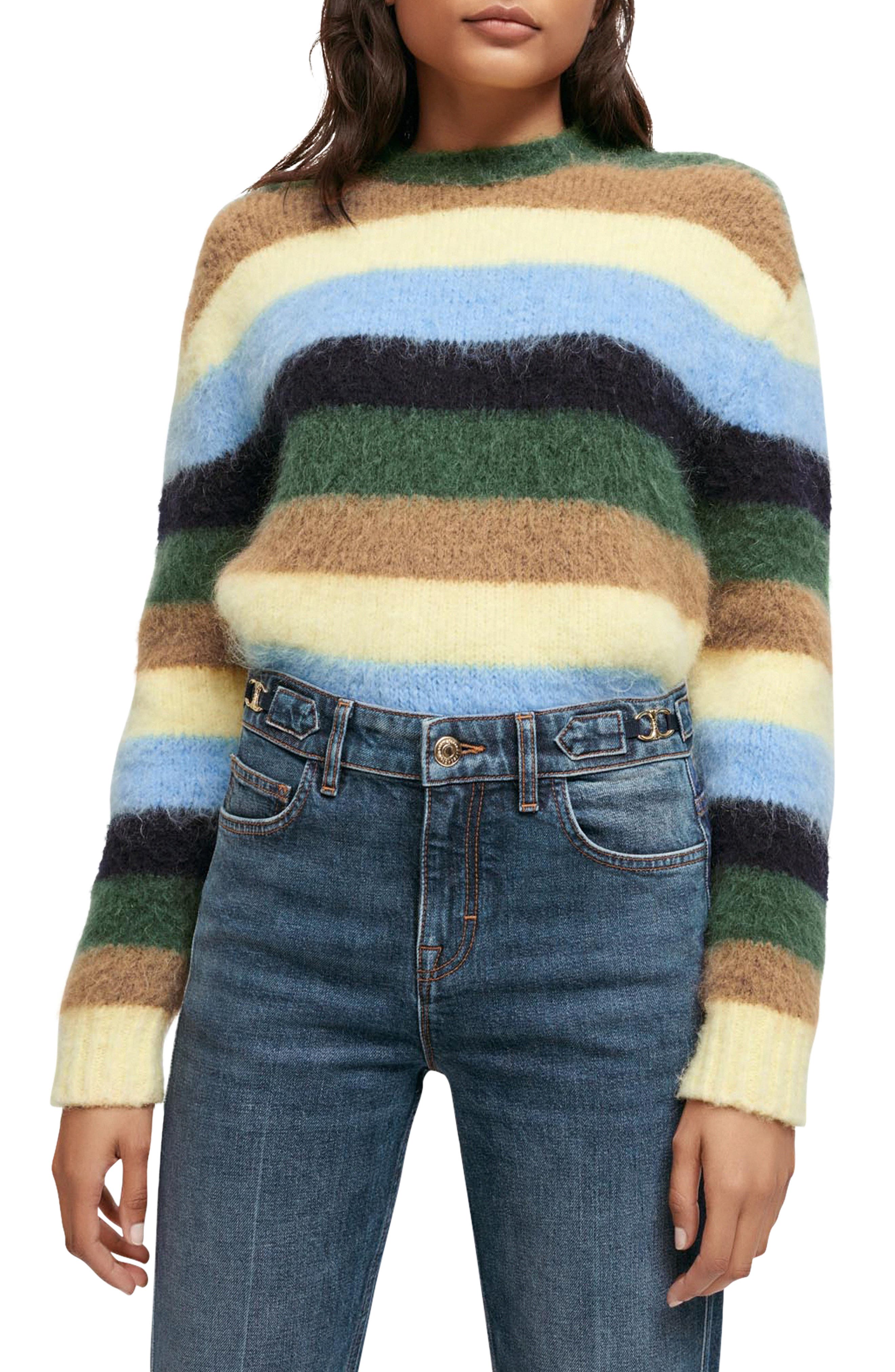 green cable cardigan