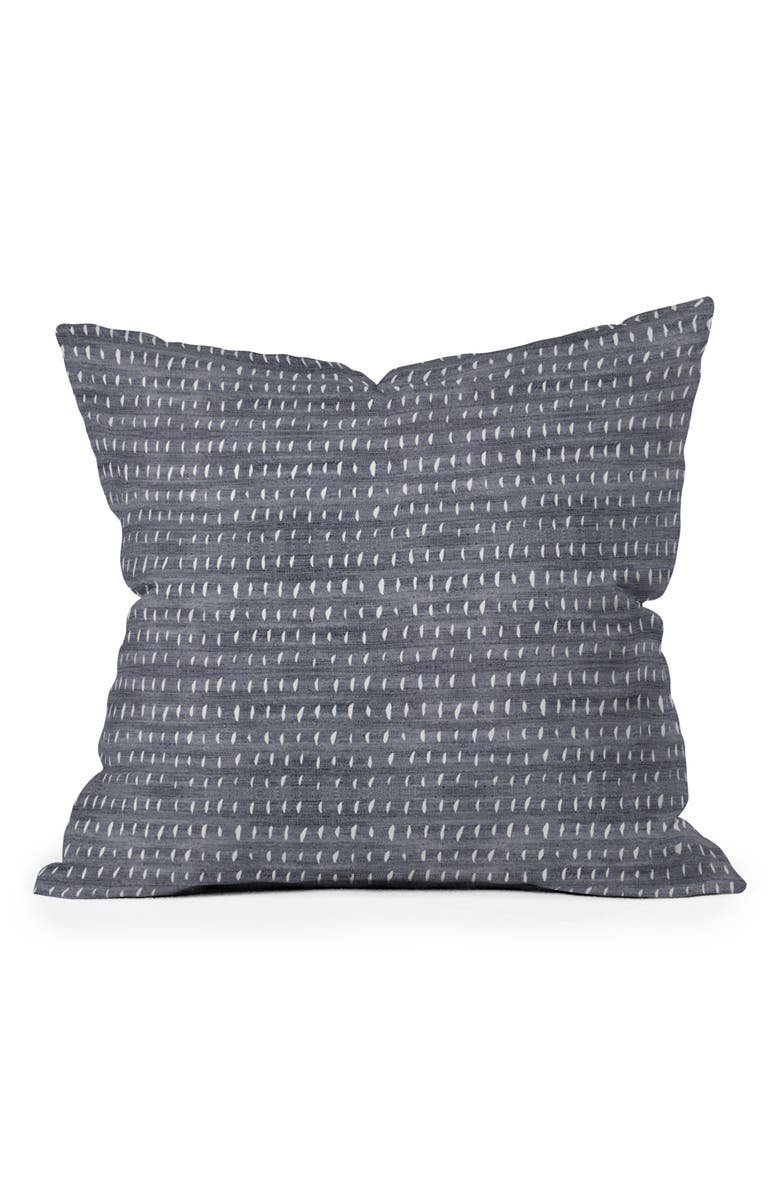 DENY DESIGNS 16-Inch Square Accent Pillow, Main, color, DENIM RAIN